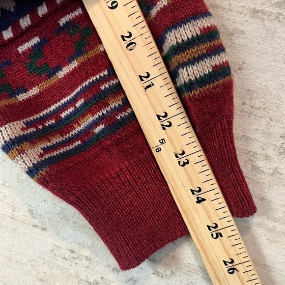 Vintage Mens 3D Knit Sweater Wool Size 54 Made in Italy Patchwork - Picture 15 of 16